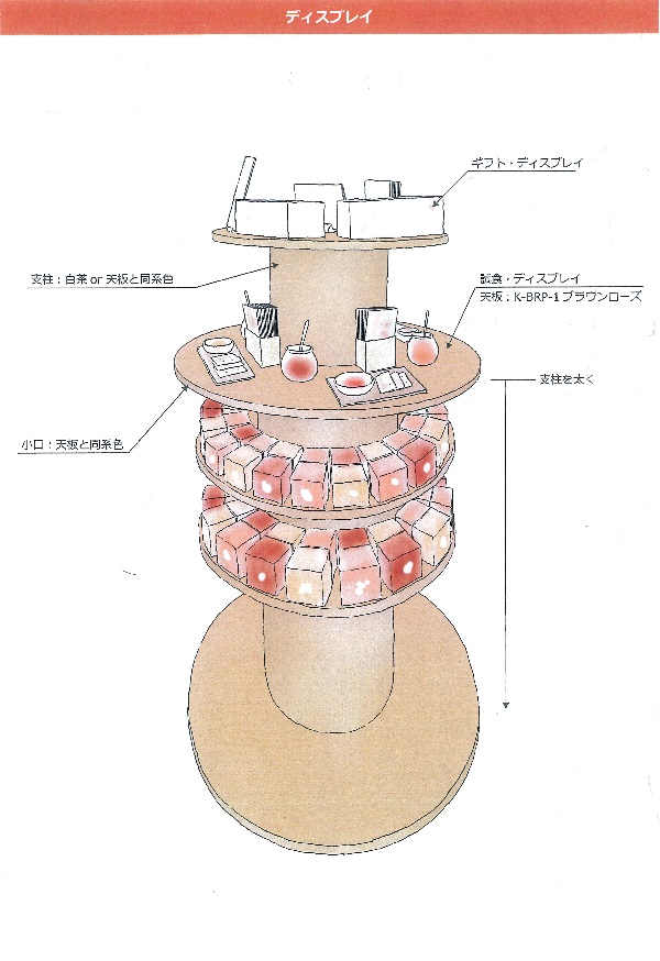 これは木製 おしゃれな円柱型展示台を作成しました 大昌株式会社 ダンボール製品 化粧箱の製造 梱包設計デザインのご提案 梱包資材 包装機器の販売 ウレタンスポンジ等の樹脂製品の加工 島根県松江市